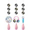 Creative Converting Birthday Beats Disco Ball, Headphones, and Mic w/Vinyl Records and Iridescent Tassels, 36PK 372838 - alternate 1